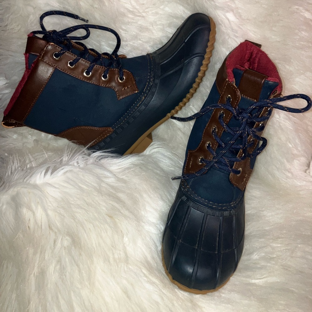 Tommy Hilfiger; Roberta Dark Blue Duck Boots
